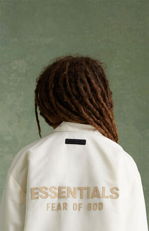 Essentials Cloud Dancer Coach Jacket image number 5
