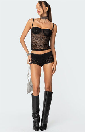 Krissy Sheer Lace Cupped Corset image number 2