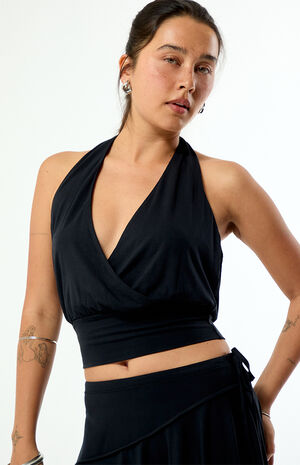 Layla Deep V Halter Top image number 2