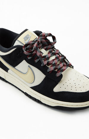 Black Team Gold Dunk Low LX Shoes image number 6