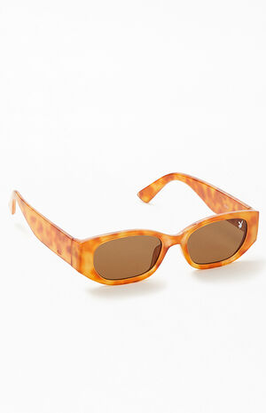 By PacSun Tortoiseshell Y2K Icon Plastic Sunglasses image number 1
