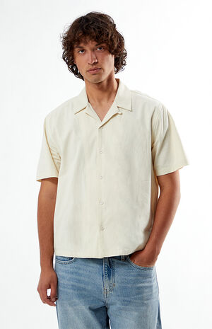 Cream Arlo Oversized Camp Shirt image number 1