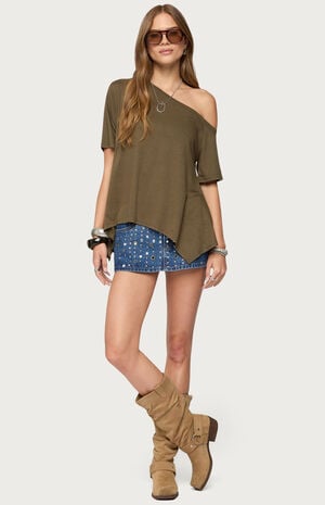 Josy Off Shoulder Handkerchief Top image number 5