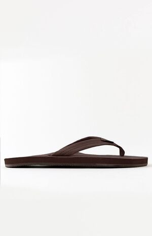 Premier Single Layer Brown Flip Flops image number 2