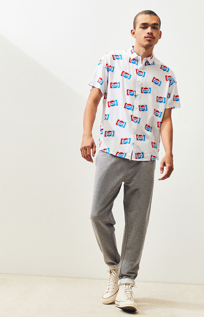 Pepsi Button Up Shirt