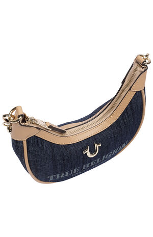 Bailey Dark Denim and Faux Leather Hobo Bag image number 7