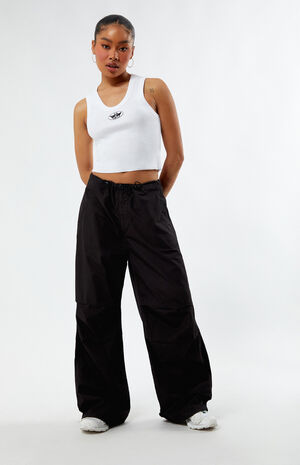 Black Parachute Pants image number 2