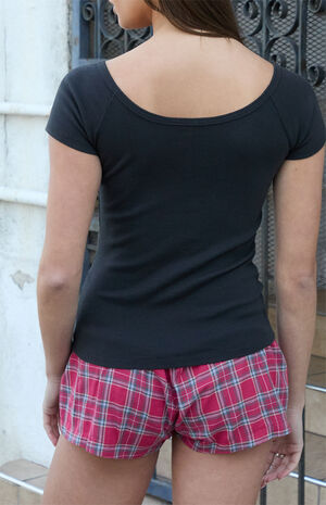 Black Zelly Short Sleeve Top image number 4