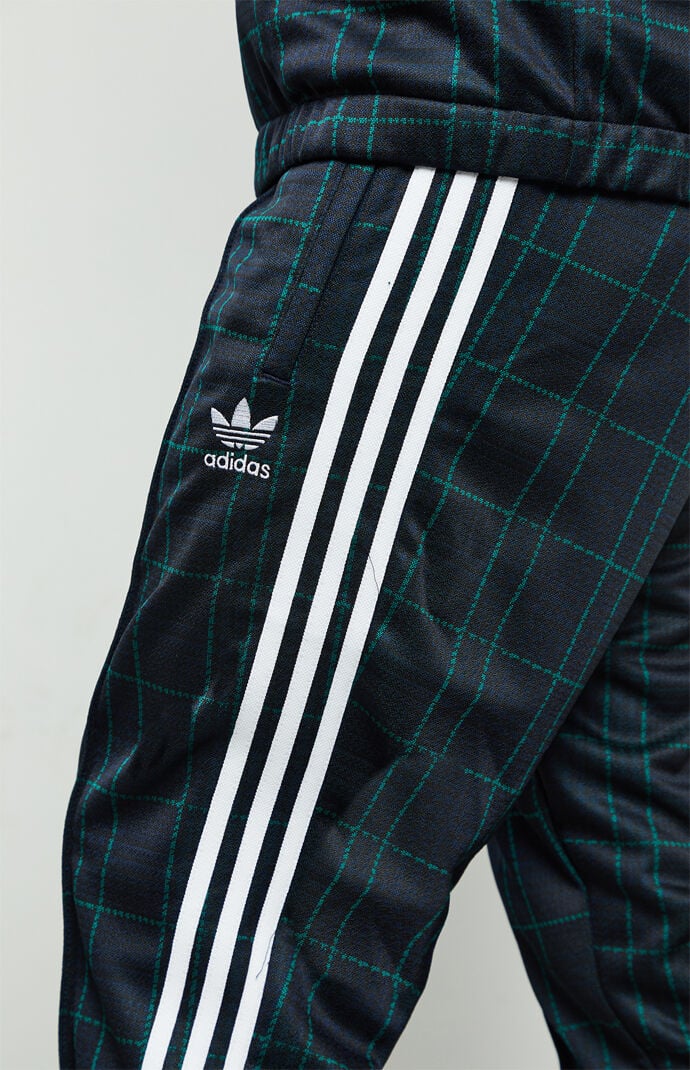 adidas plaid track pants