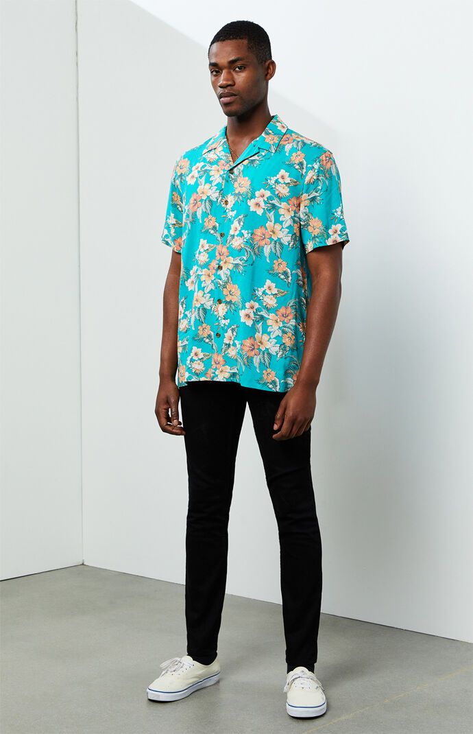 Floz Button Up Short Sleeve Shirt