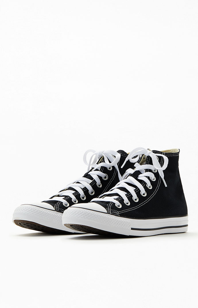 black and white hi tops