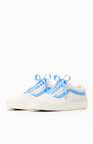 Kids Blue & White Old Skool Shoes image number 2