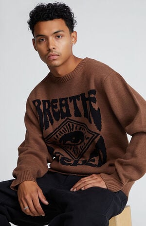 Breathe Deeper Crew Sweater image number 2