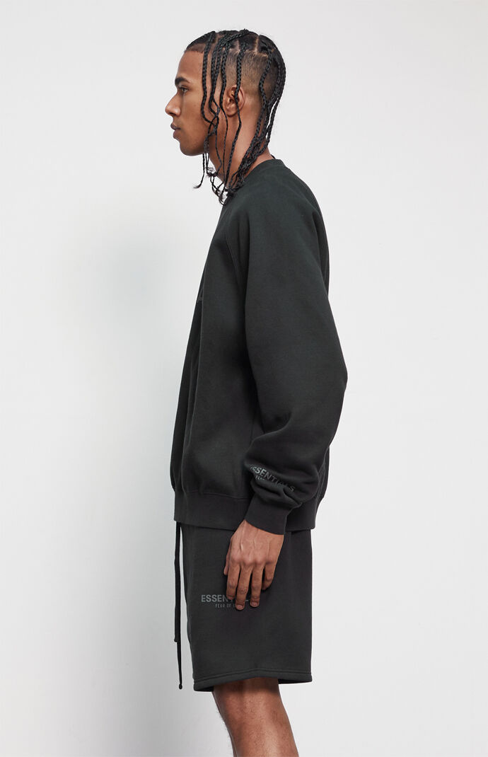 Black essentials crewneck outlet