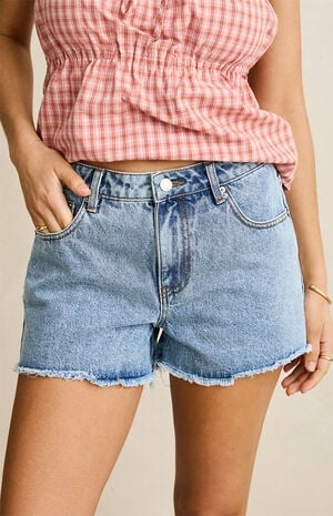 Wanderer High Waisted Jean Shorts image number 1