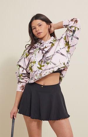 PAC WHISPER Active Black Charmed Mini Skort image number 6