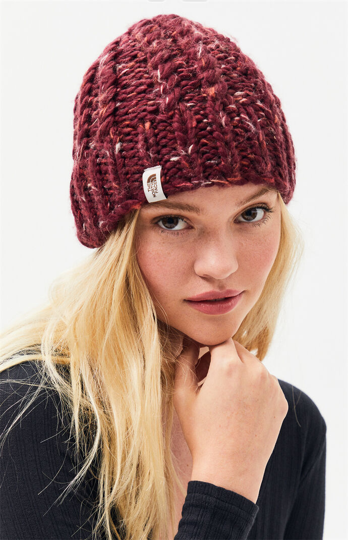 the north face chunky knit beanie 