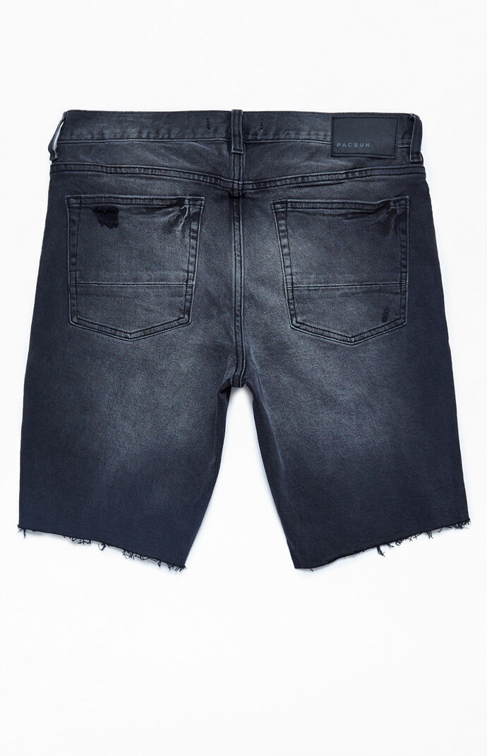Brady Black Denim Shorts