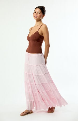 Tiered Maxi Skirt image number 1