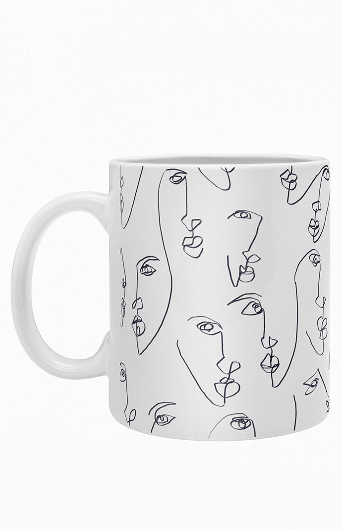 Deny Designs Face Coffee Mug - Thumbnail 2