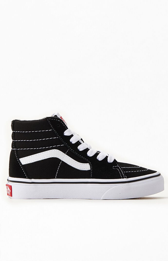 Vans Kids Black White Sk8 Hi Shoes PacSun