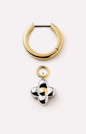 Liora Flower Hoop Earrings image number 6