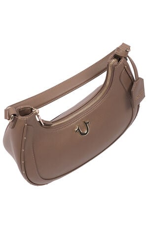 Top Zip Crescent Hobo Bag image number 6