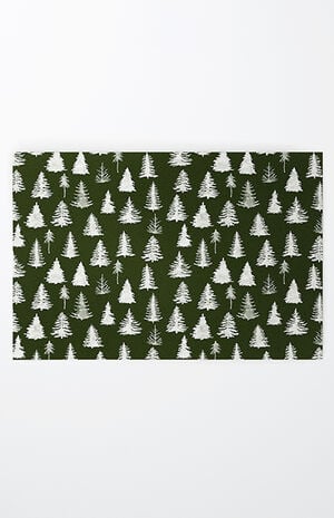Green Trees Large Welcome Mat