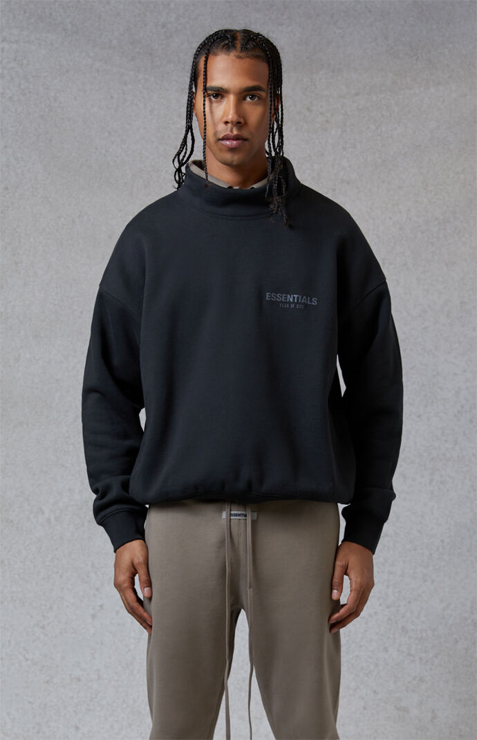 fear of god essentials mock neck sweat