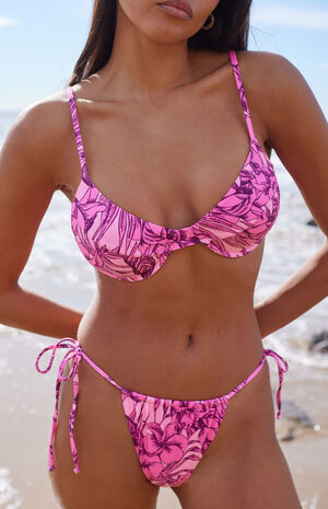 Tropical Underwire Bralette Bikini To image number 3