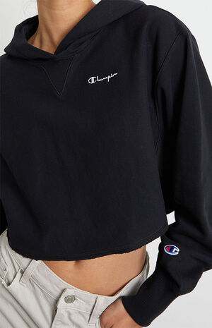 Reverse Weave Cropped Hoodie image number 3