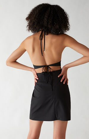 Cutout Halter Mini Dress image number 3