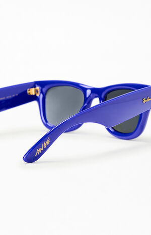 Blue A$AP Rocky Wayfarer Puffer Sunglasses image number 3