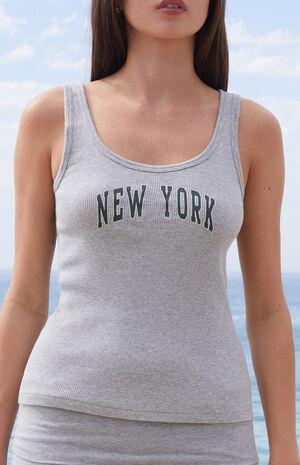 Silver Beyonca New York Tank Top image number 2