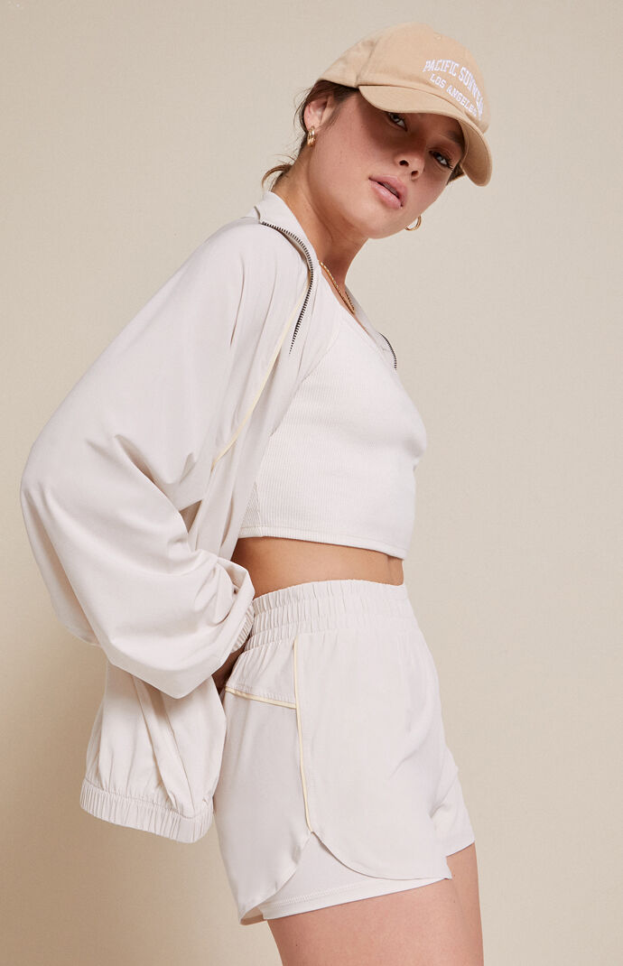 PAC 1980 Active Piping Dolphin Hem Track Shorts