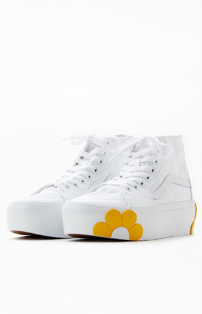 Yellow discount flower vans
