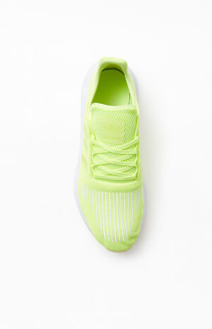 Neon Yellow Swift Run Shoes image number 4