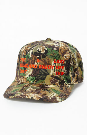 Tree Camo Trifecta Two Tone 5 Panel Snapback Hat image number 3
