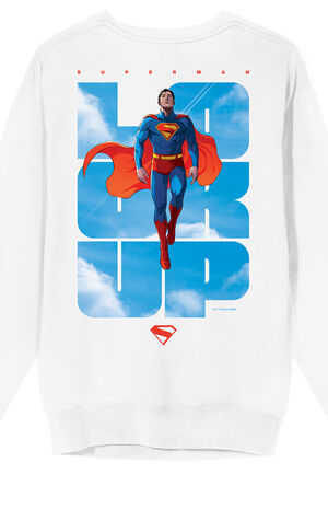 Superman 2025 Look Up Crew Neck Sweatshirt image number 4