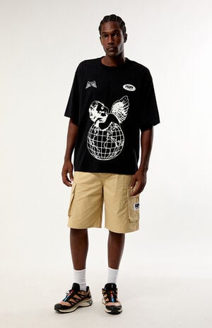 Angel Globe Relaxed Boxy T-Shirt image number 5