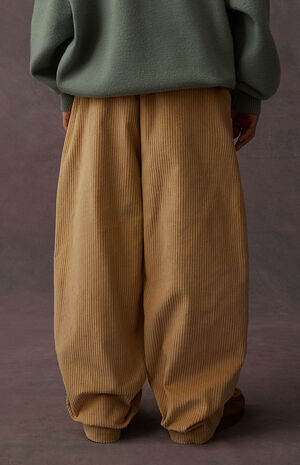 Sand Corduroy Relaxed Trousers image number 5