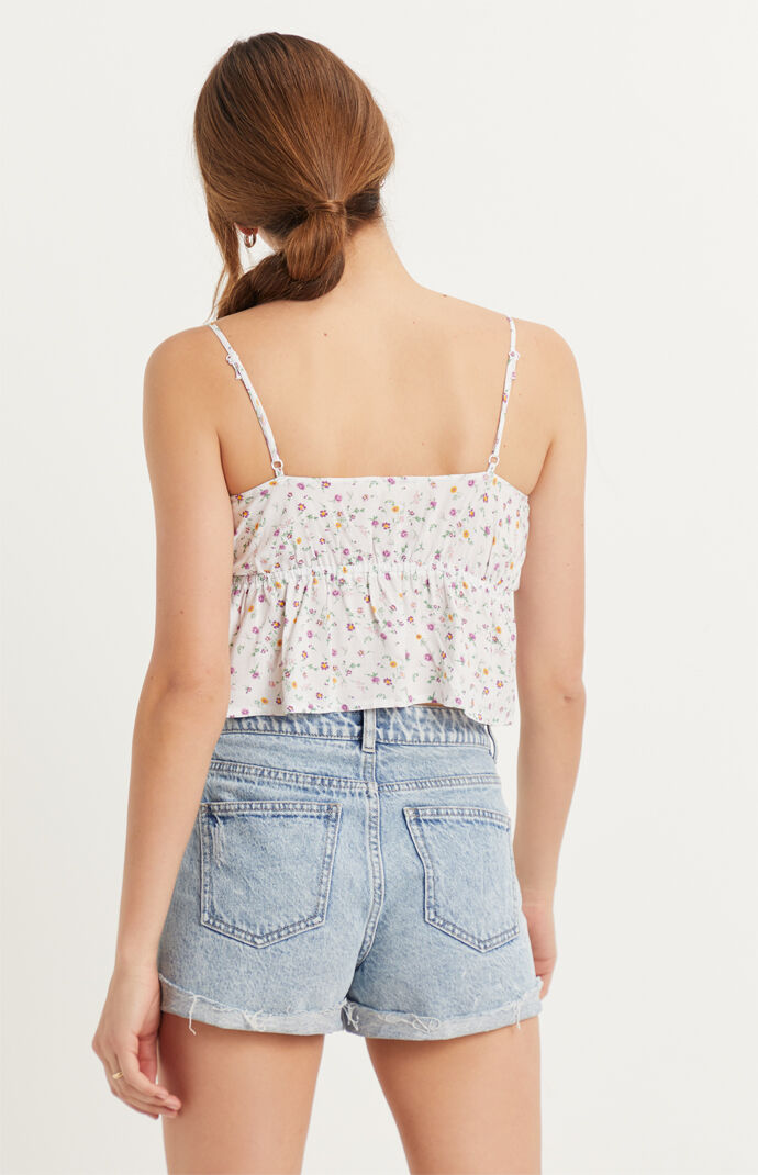 Lace Tie Front Cami Top