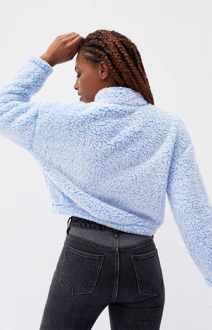 PacSun Simone Sherpa Henley Sweatshirt PacSun