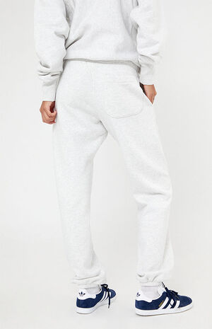 Gray Reverse Weave Sweatpants image number 4