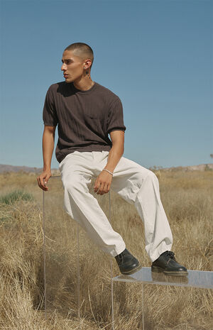Eco Pleated Corduroy Trousers image number 2