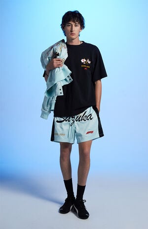 x Pacsun Suzuka Satin Shorts image number 5