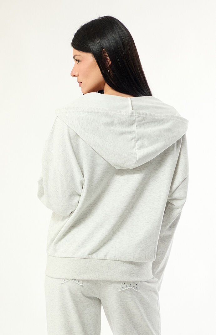 Edikted Briela Star Studded Zip Up Hoodie