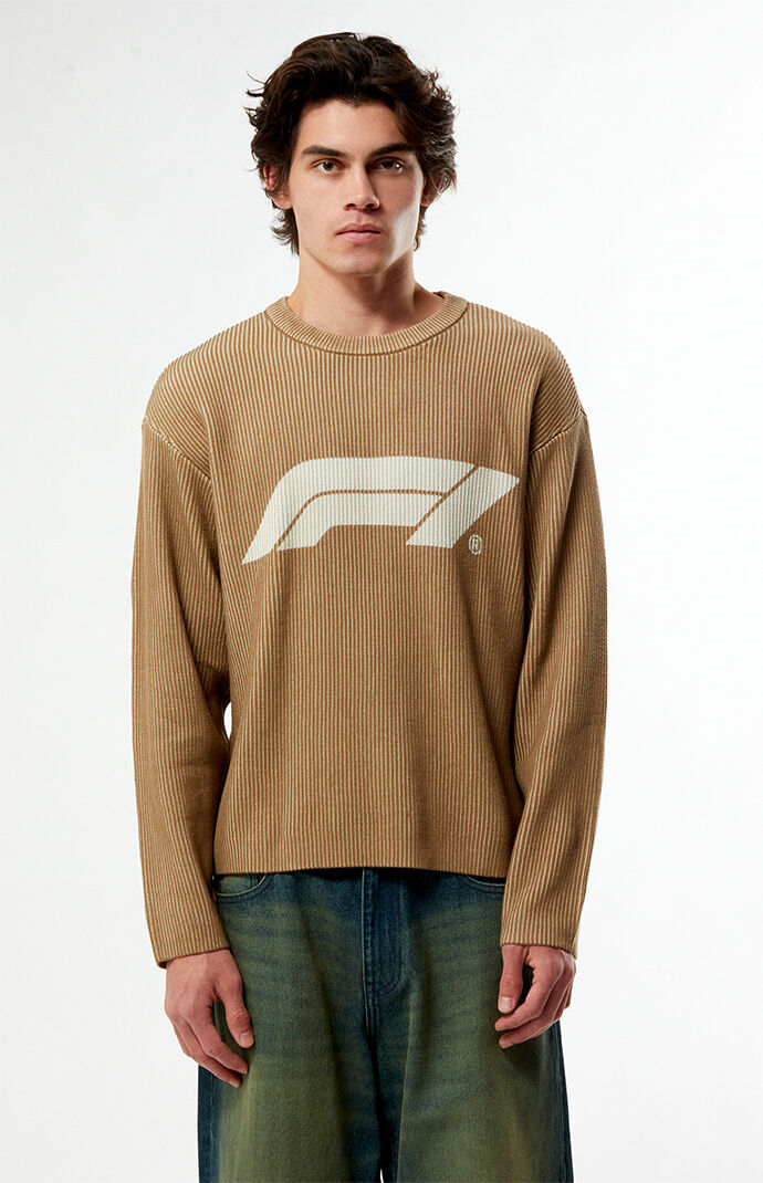 Formula 1 x Pacsun Ribbed Knit Crew Neck Sweater | Pacsun