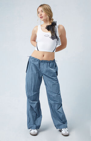Shine Low Rise Parachute Pants image number 1