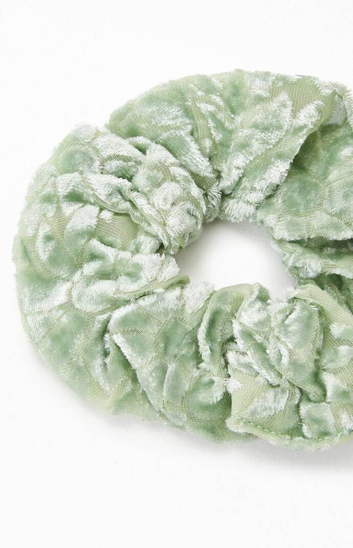 Sage Burnout Velvet Scrunchie